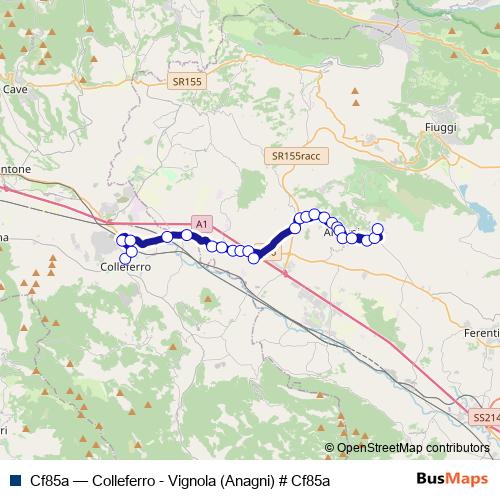 Cf85a bus Line Map