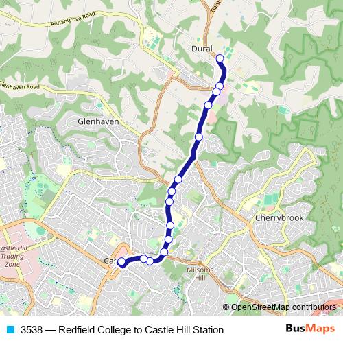 3538 bus Line Map