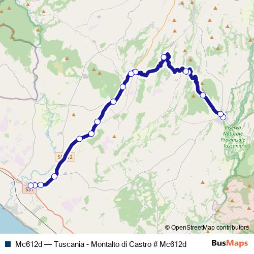 Mc612d bus Line Map
