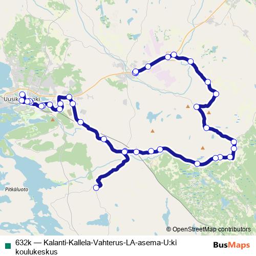 632k bus Line Map