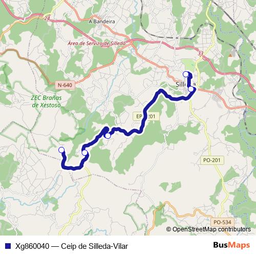 Xg860040 bus Line Map