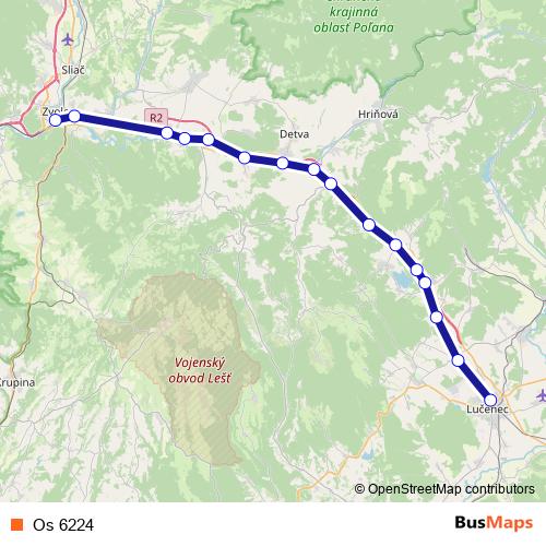 Os 6224 rail Line Map