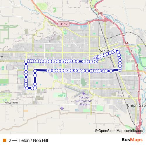 2 bus Line Map