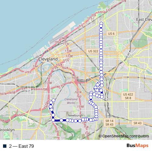 2 bus Line Map