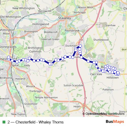 2 bus Line Map
