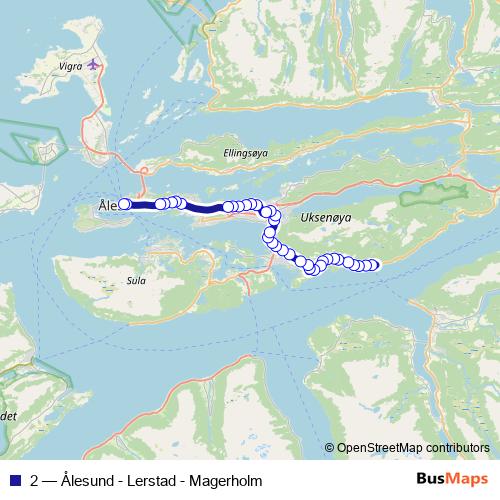 2 bus Line Map