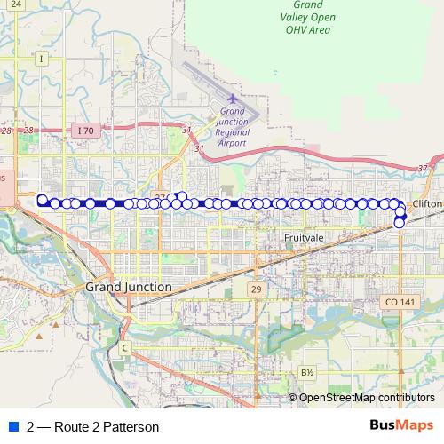 2 bus Line Map
