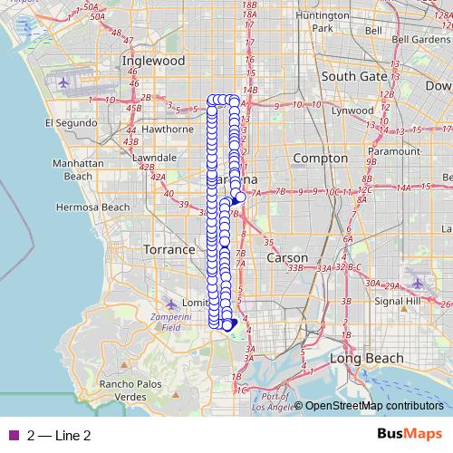 2 bus Line Map