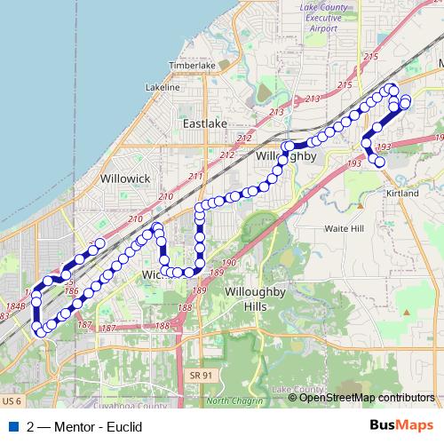 2 bus Line Map