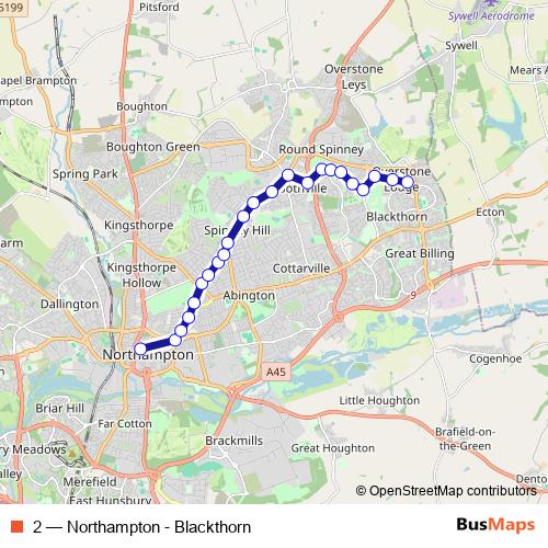 2 bus Line Map