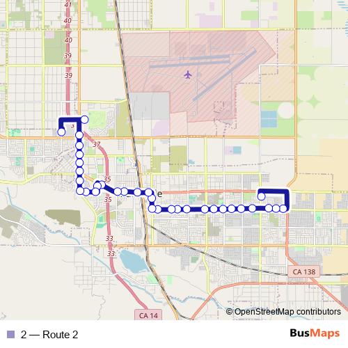 2 bus Line Map