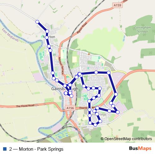 2 bus Line Map