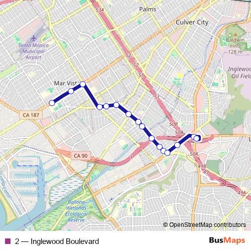 2 bus Line Map