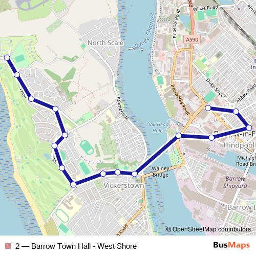 2 bus Line Map