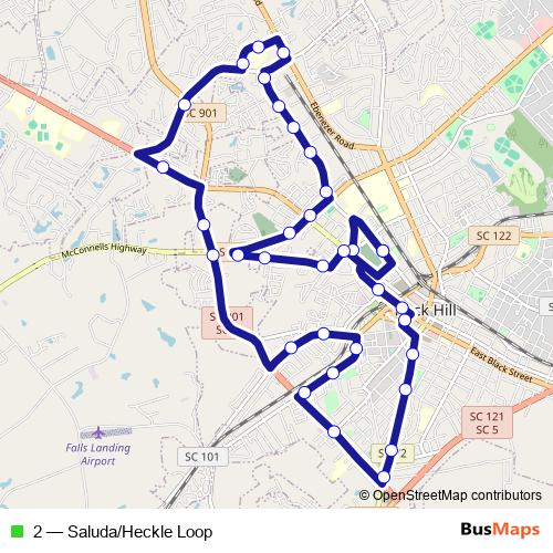 2 bus Line Map