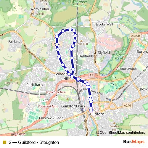 2 bus Line Map