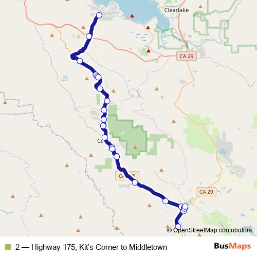 2 bus Line Map