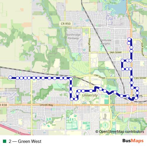 2 bus Line Map