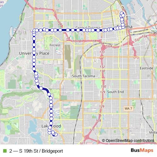 2 bus Line Map