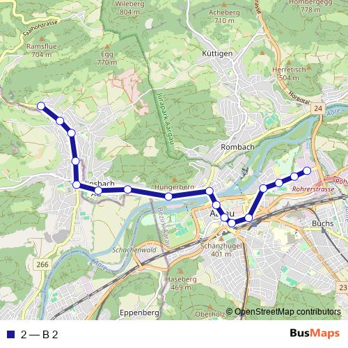 2 bus Line Map