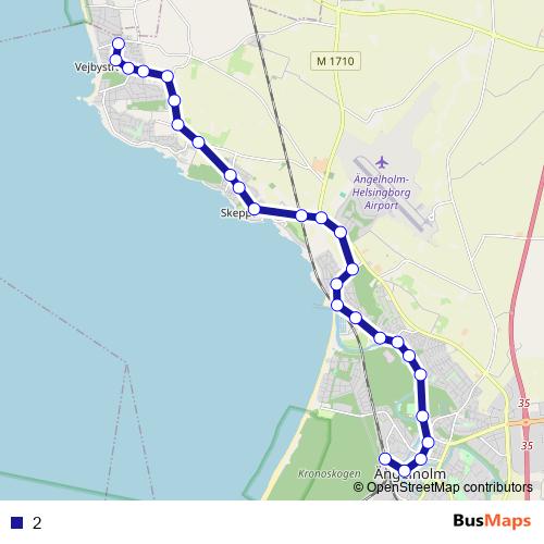 2 bus Line Map