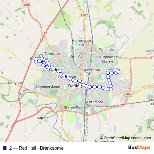 2 bus Line Map