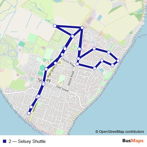 2 bus Line Map