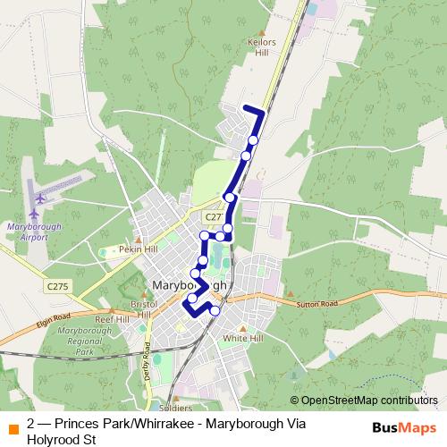 2 bus Line Map