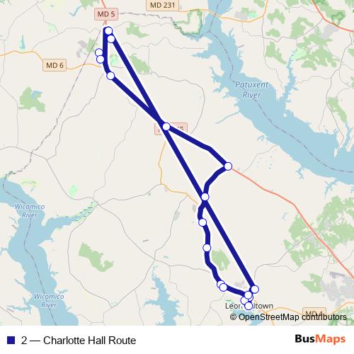 2 bus Line Map