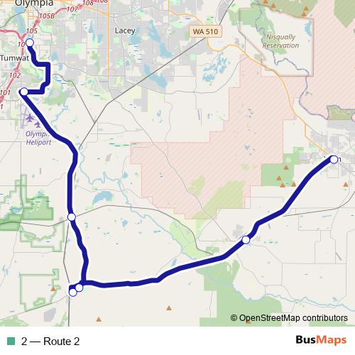 2 bus Line Map