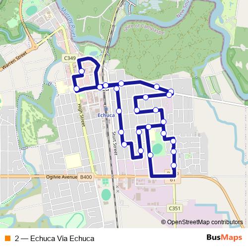 2 bus Line Map