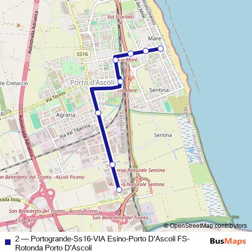 2 bus Line Map
