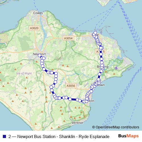 2 bus Line Map