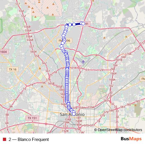 2 bus Line Map