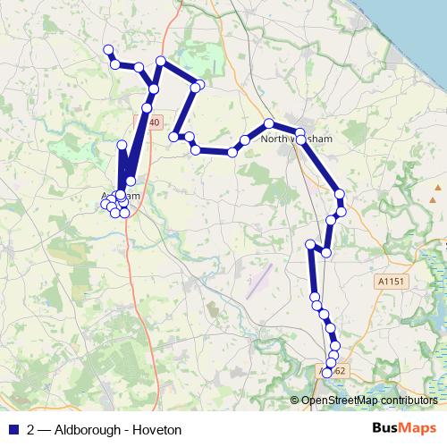 2 bus Line Map