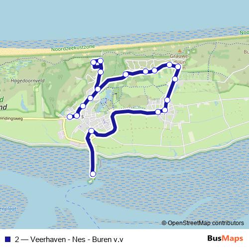 2 bus Line Map