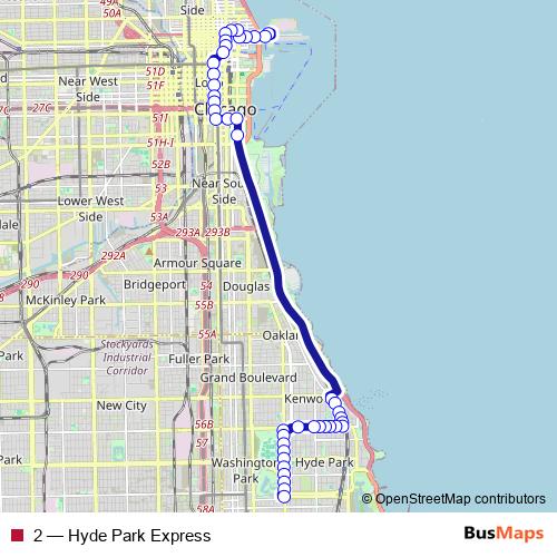 2 bus Line Map
