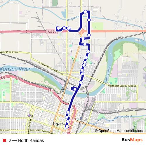 2 bus Line Map
