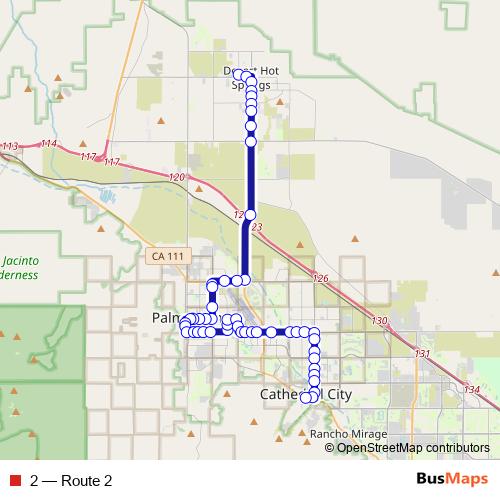 2 bus Line Map