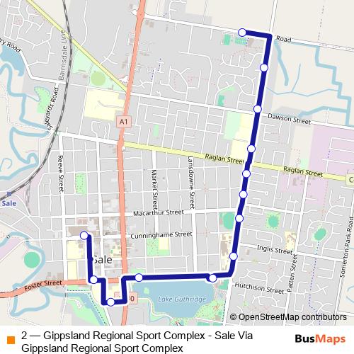 2 bus Line Map