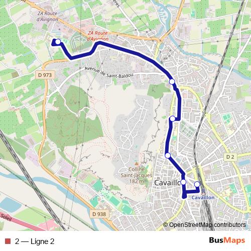 2 bus Line Map