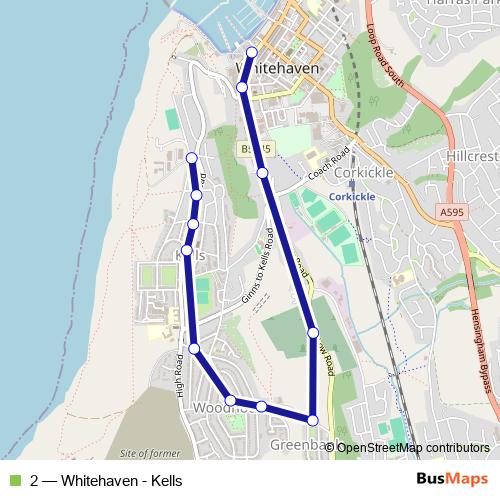 2 bus Line Map
