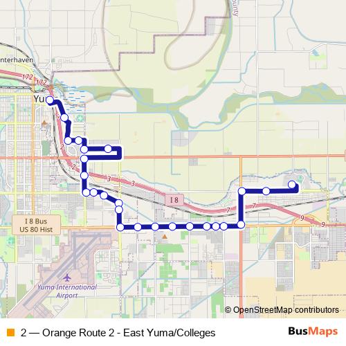 2 bus Line Map