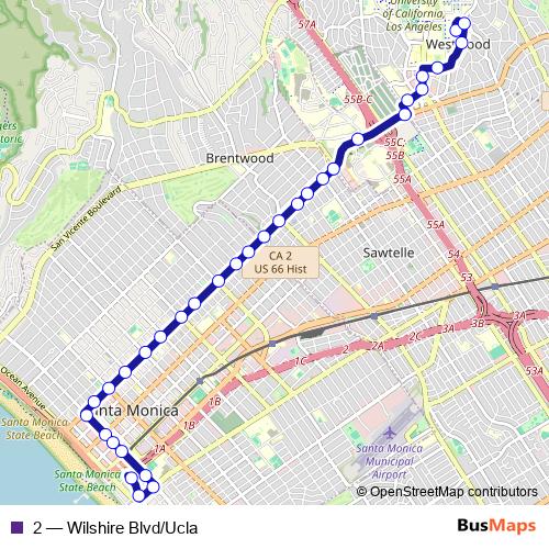 2 bus Line Map