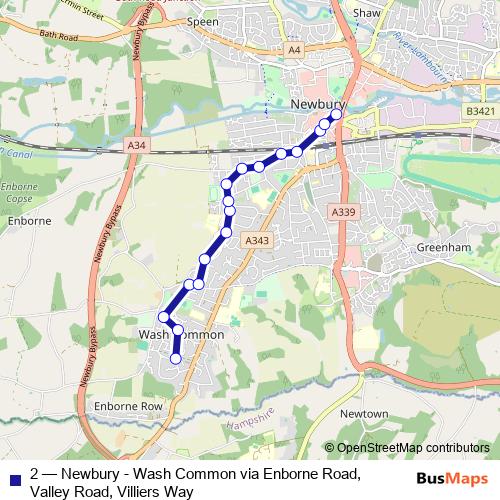 2 bus Line Map