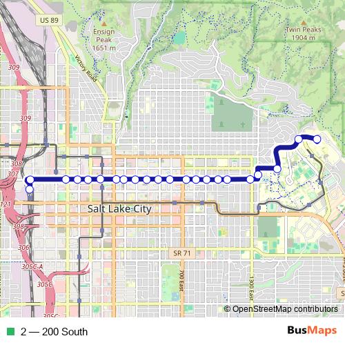 2 bus Line Map