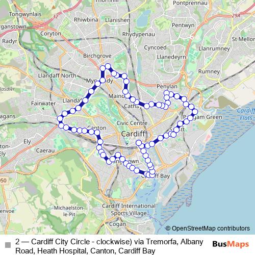 2 bus Line Map
