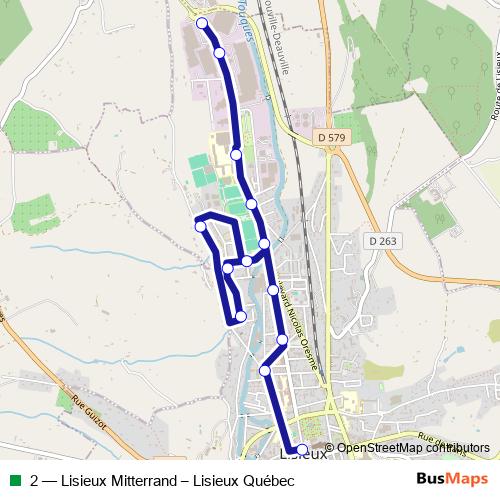 2 bus Line Map
