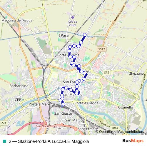 2 bus Line Map