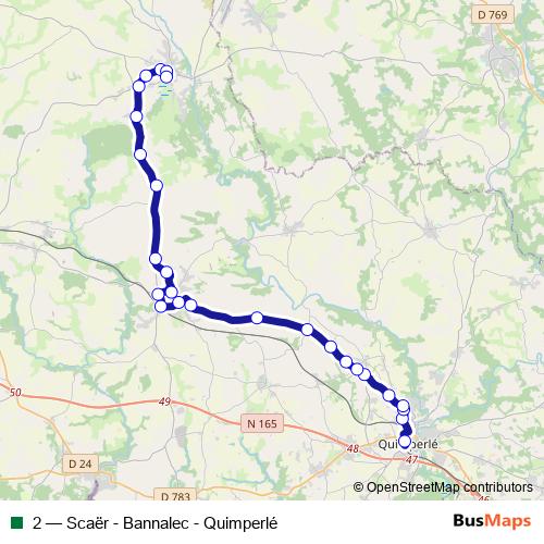 2 bus Line Map